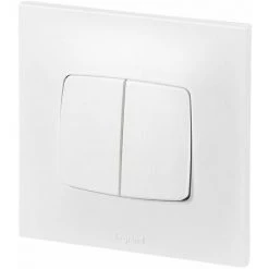 LEGRAND Double Interrupteur Ou Va-et-vient Neptune - 10A - Blanc