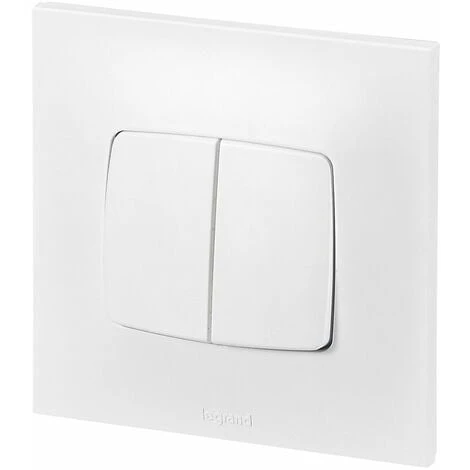LEGRAND Double interrupteur ou va-et-vient Neptune - 10A - Blanc LEGRAND Double Interrupteur Ou Va-et-vient Neptune - 10A - Blanc -LEGRAND Soldes 7833757 1