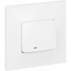 LEGRAND Poussoir Lumineux (voyant Fourni) Neptune - 6A - Blanc