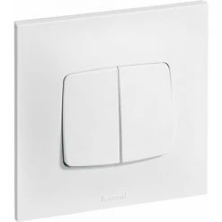 LEGRAND Interrupteur Ou Va-et-vient + Poussoir Neptune - Blanc