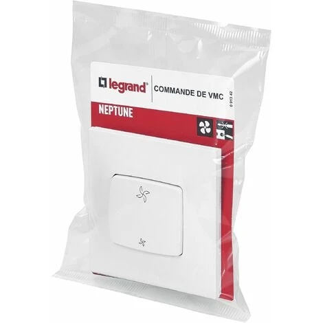 LEGRAND Commande pour VMC Neptune - 10A - bornes automatiques - Blanc LEGRAND Commande Pour VMC Neptune - 10A - Bornes Automatiques - Blanc -LEGRAND Soldes 7833776 1