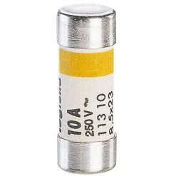 LEGRAND Cartouches Fusibles Pour Porte-fusibles - Avec Témoin - 8,5 X 23mm - 10 A