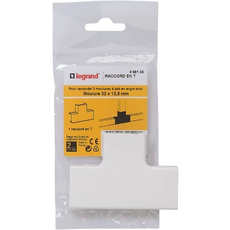 LEGRAND Raccord en T - pour moulure 32 x 12,5 LEGRAND Raccord En T - Pour Moulure 32 X 12,5 -LEGRAND Soldes 7834031 1
