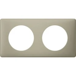 LEGRAND Plaque Céliane - Poudré Argile - 2 Postes