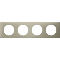 LEGRAND Plaque Céliane - Poudré Argile - 4 Postes