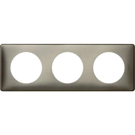 LEGRAND Plaque Céliane - Métal Tungstène - 3 postes LEGRAND Plaque Céliane - Métal Tungstène - 3 Postes -LEGRAND Soldes 7834151 1