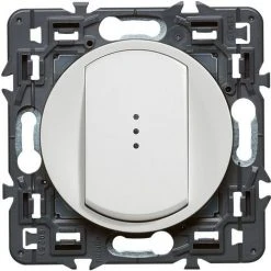 LEGRAND Interrupteur Ou Va-et-vient Témoin (voyant Fourni) Céliane Soft - 10A - Blanc