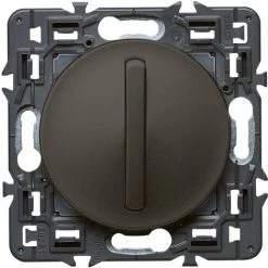 LEGRAND Interrupteur Ou Va-et-vient Doigt étroit Céliane Soft - 10A - Graphite