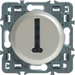 LEGRAND Prise Téléphone Céliane - 8 Contacts En T - Titane