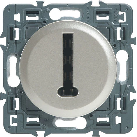 LEGRAND Prise téléphone Céliane - 8 contacts en T - Titane LEGRAND Prise Téléphone Céliane - 8 Contacts En T - Titane -LEGRAND Soldes 7834293 1