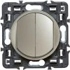 LEGRAND Double Interrupteur Ou Va-et-vient Céliane Soft - 10A - Titane -LEGRAND Soldes 7834301 1