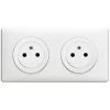 LEGRAND Double Prise De Courant Céliane Surface Avec Plaque + Cadre Saillie - Blanc -LEGRAND Soldes 7834335 1