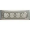 LEGRAND Quadruple Prise De Courant Céliane Surface Complet + Boite à Encastrer - Titane -LEGRAND Soldes 7834347 1