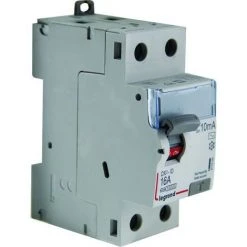 LEGRAND Interr. Diff. DX³ ID Arrivée Haute Départ Bas à Vis 2P 230V 16A TypeAC 10mA 2 Modules