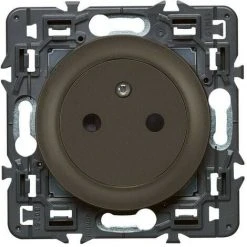 LEGRAND Prise Borne Automatique Complet Céliane Surface Affleurante - 2P+T 16A - Graphite - Graphite