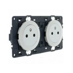 LEGRAND Prise Précablée Surface 2x2 P+T 16A - Complet - Blanc - Blanc