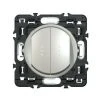 LEGRAND Double Va-et-vient Complet à Voyant Céliane - 10A - Titane - Titane -LEGRAND Soldes 7920248 1
