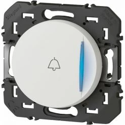 Poussoir Simple Voyant Lumineux (sonnette) Dooxie Blanc / Legrand | Couleur: Blanc -LEGRAND Soldes 8284765 2