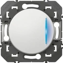 Va Et Vient Avec Voyant Témoin Composable Dooxie Legrand - Blanc